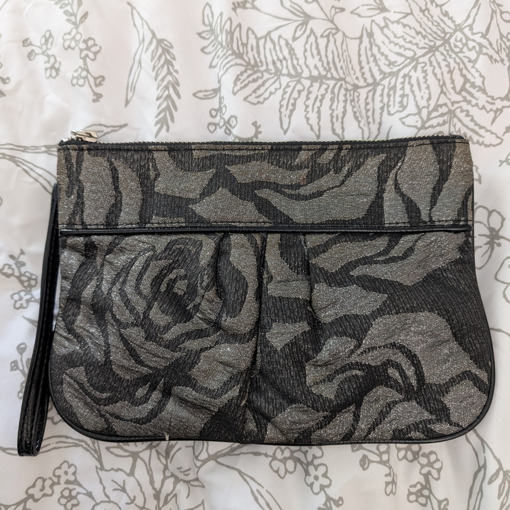 Elegant Black and Gray Clutch Bag